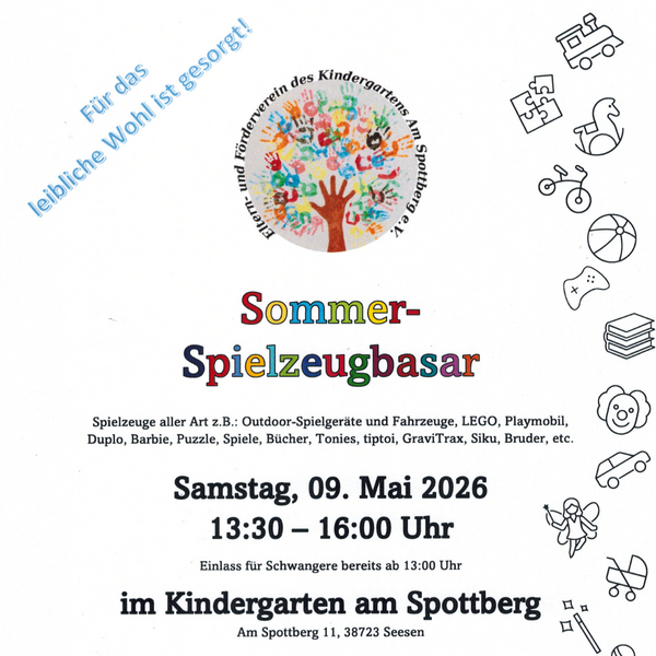 Bild vergr&ouml;&szlig;ern: Spielzeugbasar Kita Spottberg